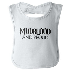 Mudblood And Proud Infant Baby Bib-Direct To Garment Print-Brisco Baby