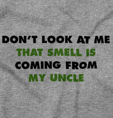 Don't Look Uncle Smells Romper Bodysuit-Direct To Garment Print-Brisco Baby