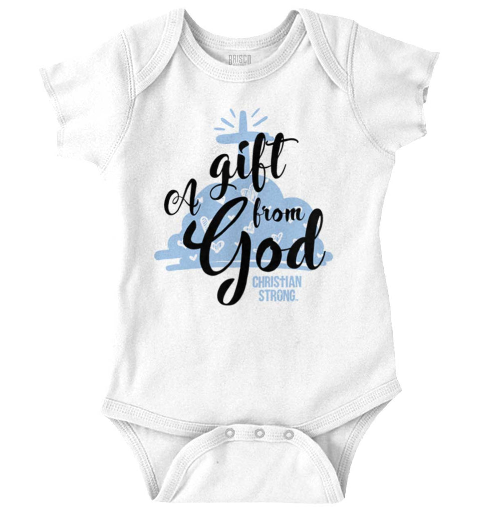 Gift From God Romper Bodysuit-Direct To Garment Print-Brisco Baby