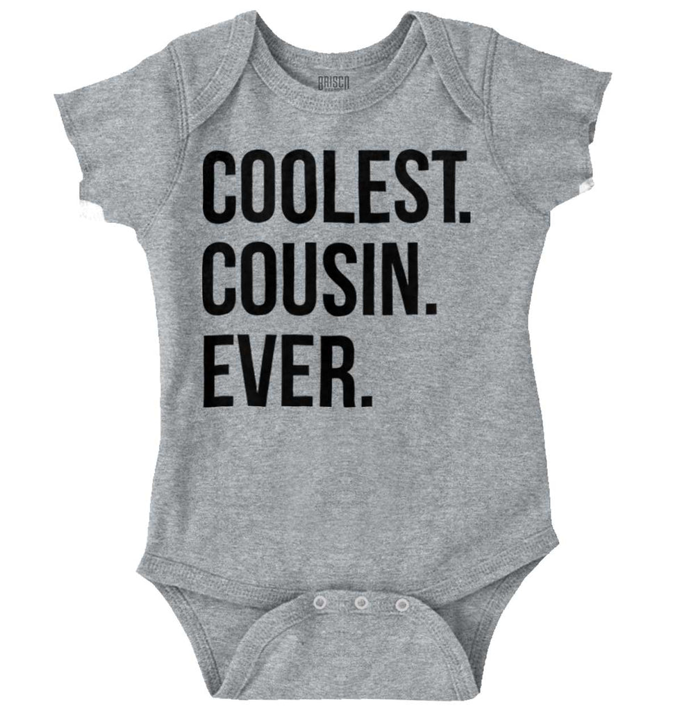Coolest Cousin Ever Romper Bodysuit-Direct To Garment Print-Brisco Baby