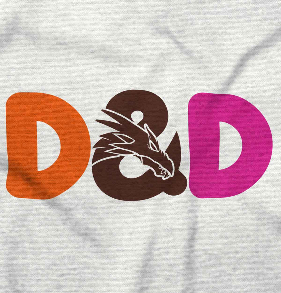Dungeons Fantasy Tabletop Gamer Trimmed Colored Velcro Bib-Direct To Garment Print-Brisco Baby