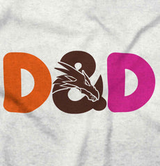 Dungeons Fantasy Tabletop Gamer Trimmed Colored Velcro Bib-Direct To Garment Print-Brisco Baby