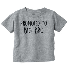 Promoted To Big Bro Infant Toddler T Shirt-Direct To Garment Print-Brisco Baby