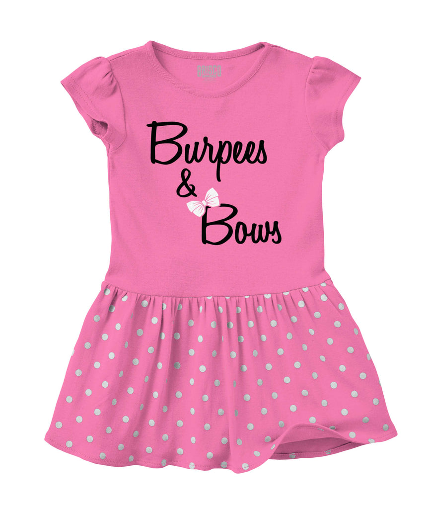 Burpees and Bows Baby Polka Dot Skirt Dress-Direct To Garment Print-Brisco Baby