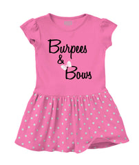 Burpees and Bows Baby Polka Dot Skirt Dress-Direct To Garment Print-Brisco Baby