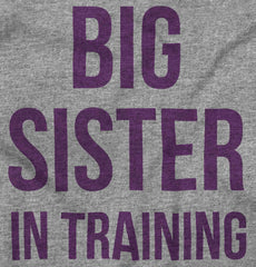 Big Sister In Training Romper Bodysuit-Direct To Garment Print-Brisco Baby