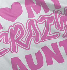 Crazy Aunt Toddler Ruffle Bottom Tee-Direct To Garment Print-Brisco Baby