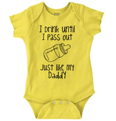 Like My Daddy Romper Bodysuit-Direct To Garment Print-Brisco Baby