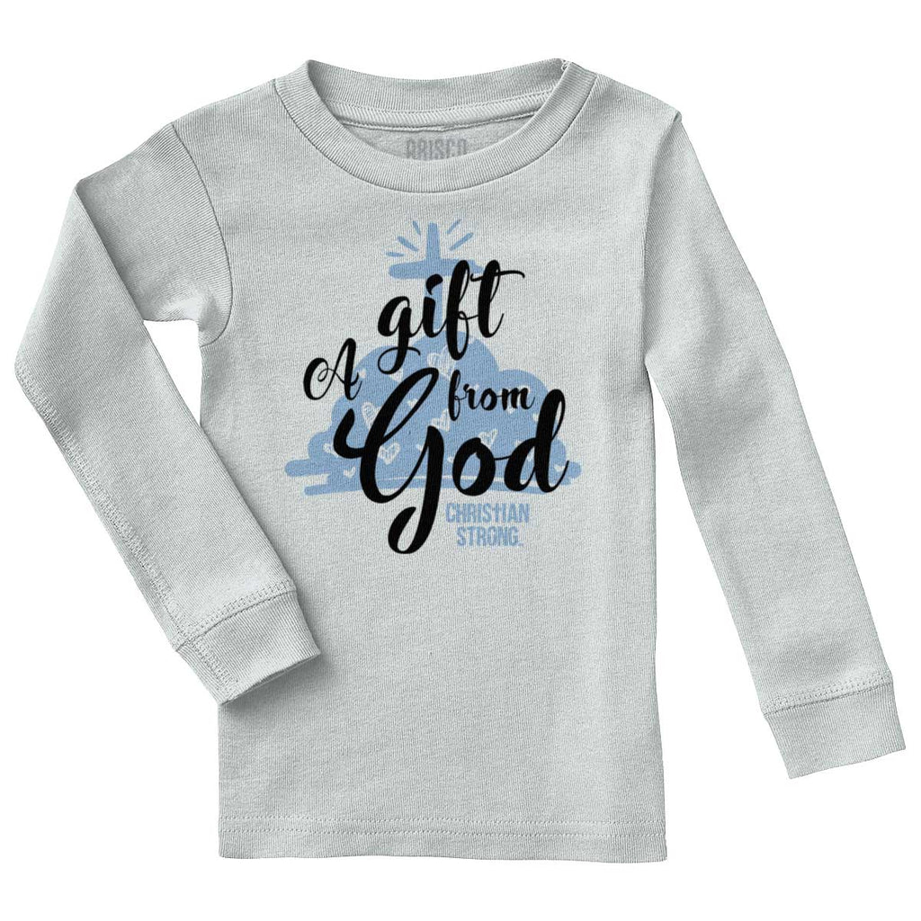 Gift From God Solid Baby Pajama Top-Direct To Garment Print-Brisco Baby