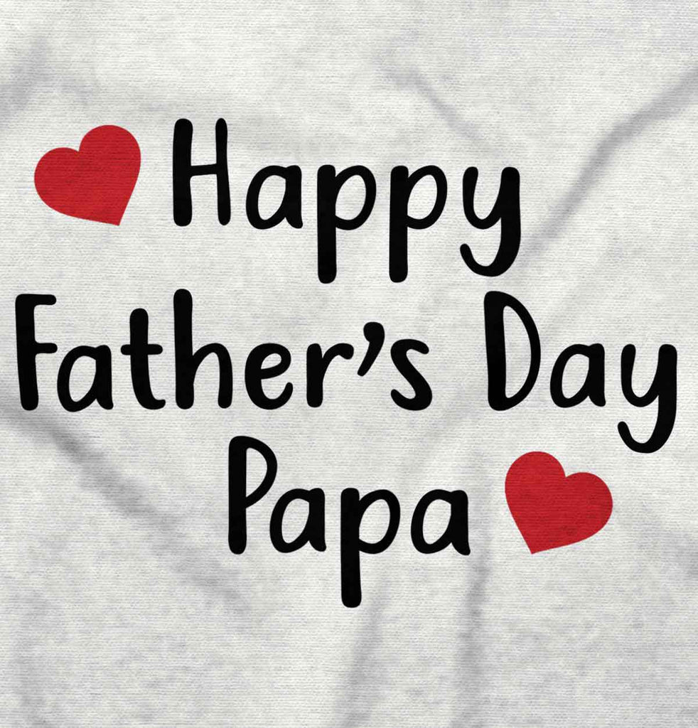 Happy Fathers Day Papa Infant Baby Bib-Direct To Garment Print-Brisco Baby