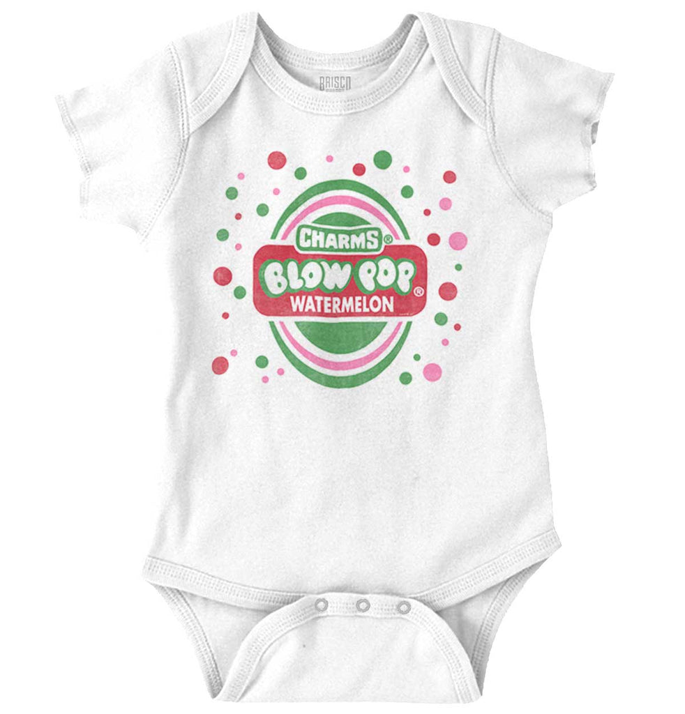 Watermelon Blow Pop Romper Bodysuit-Direct To Garment Print-Brisco Baby
