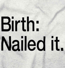 Nailed It Infant Baby Bib-Direct To Garment Print-Brisco Baby