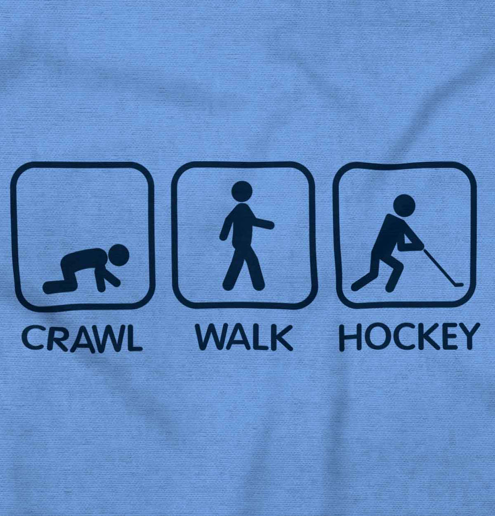 Crawl Walk Hockey Toddler Baseball-Direct To Garment Print-Brisco Baby