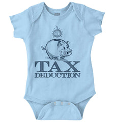 Cutest Tax Deduction Romper Bodysuit-Direct To Garment Print-Brisco Baby