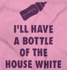 House White Infant Toddler T Shirt-Direct To Garment Print-Brisco Baby