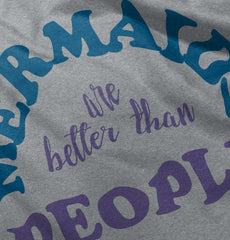 Mermaids Are Better Romper Bodysuit-Direct To Garment Print-Brisco Baby