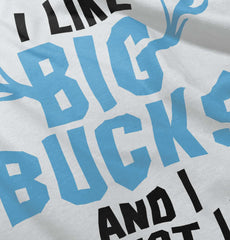 I Like Big Bucks Raglan Romper Bodysuit-Direct To Garment Print-Brisco Baby