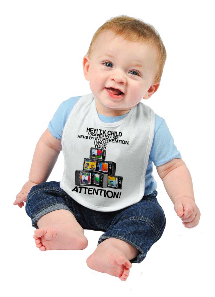 Too Much Information Infant Baby Bib-Direct To Garment Print-Brisco Baby