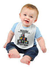 Too Much Information Infant Baby Bib-Direct To Garment Print-Brisco Baby