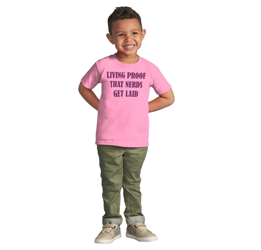 Nerds Get Laid Infant Toddler T Shirt-Direct To Garment Print-Brisco Baby