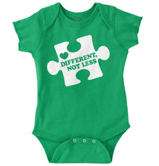Different Not Less Romper Bodysuit-Direct To Garment Print-Brisco Baby