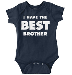 I Have The Best Brother Romper Bodysuit-Direct To Garment Print-Brisco Baby