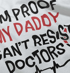 Cant Resist Doctors Romper Bodysuit-Direct To Garment Print-Brisco Baby