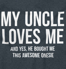 Uncle Loves Me Bough Toddler Football Jersey Tee-Direct To Garment Print-Brisco Baby