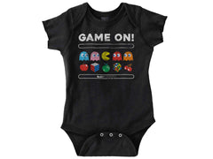 Game On Pac-Man Romper Bodysuit-Direct To Garment Print-Brisco Baby