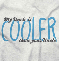 Uncle Cooler Than Yours Romper Bodysuit-Direct To Garment Print-Brisco Baby