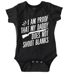 Proof Daddy Shoots Romper Bodysuit-Direct To Garment Print-Brisco Baby