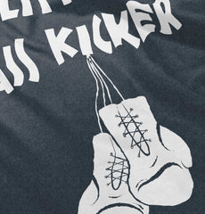 Little Ass Kicker Football Romper Bodysuit-Direct To Garment Print-Brisco Baby