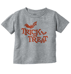 Trick or Treat Bats Infant Toddler T Shirt-Direct To Garment Print-Brisco Baby