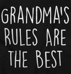 Grandma's Rules Are The Best Infant Toddler T Shirt-Direct To Garment Print-Brisco Baby