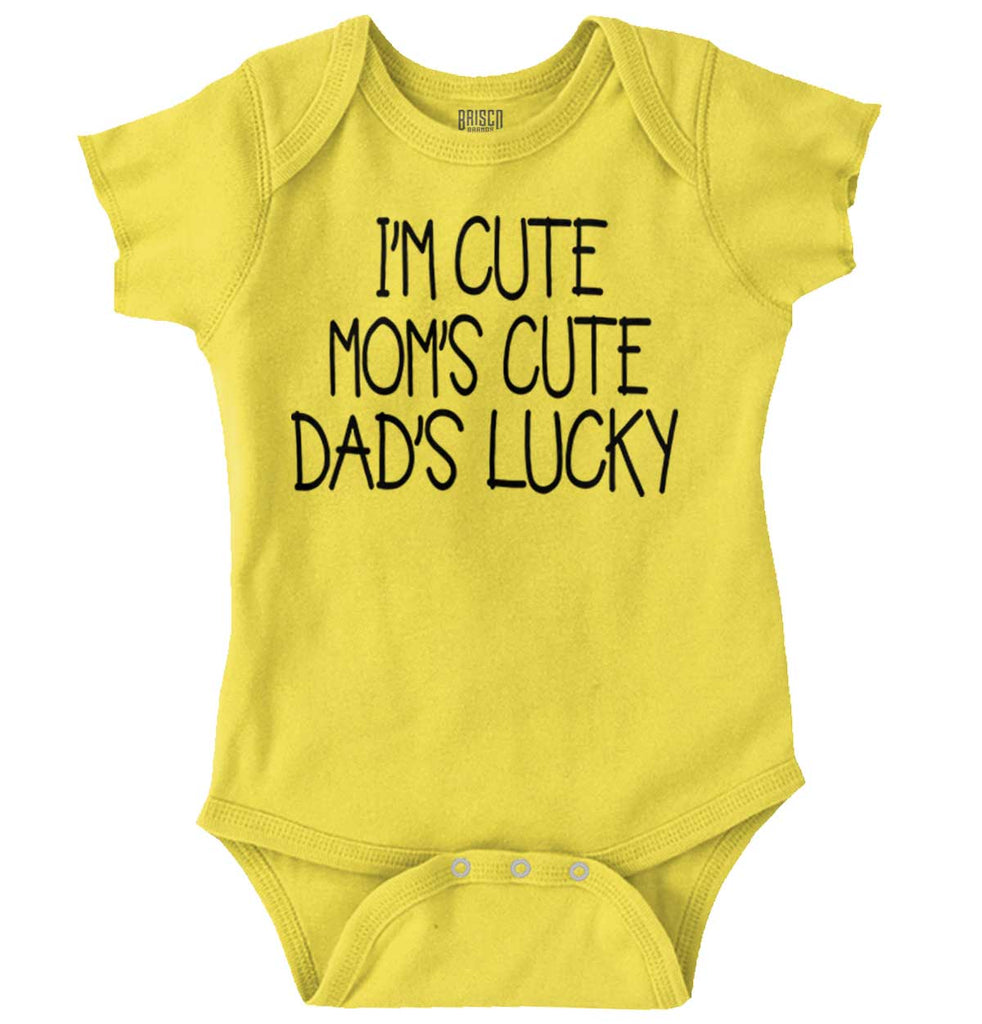 Dad's Lucky Romper Bodysuit-Direct To Garment Print-Brisco Baby