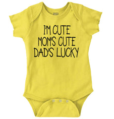 Dad's Lucky Romper Bodysuit-Direct To Garment Print-Brisco Baby