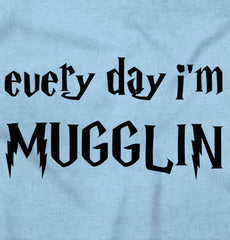 Every Day I'm Mugglin' Infant Baby Bib-Direct To Garment Print-Brisco Baby