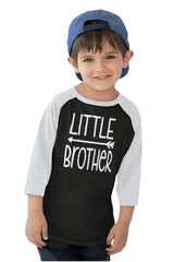 Little Brother Toddler Baseball-Direct To Garment Print-Brisco Baby