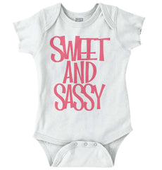 Sweet and Sassy Romper Bodysuit-Direct To Garment Print-Brisco Baby