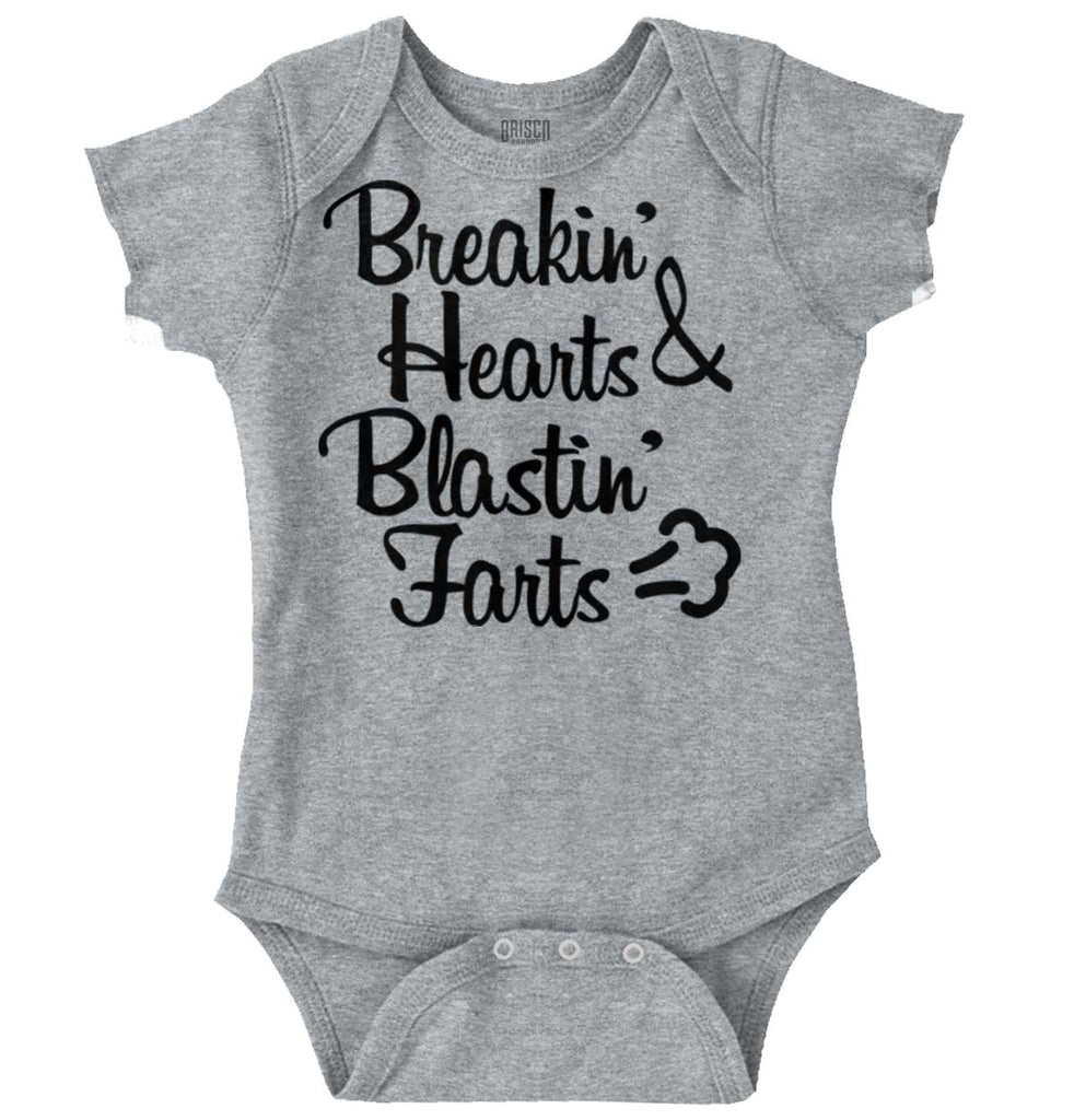 Blastin Farts Romper Bodysuit-Direct To Garment Print-Brisco Baby