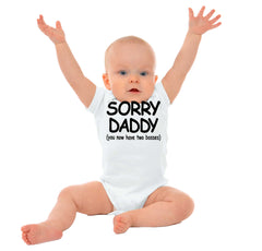 Sorry Daddy Romper Bodysuit-Direct To Garment Print-Brisco Baby