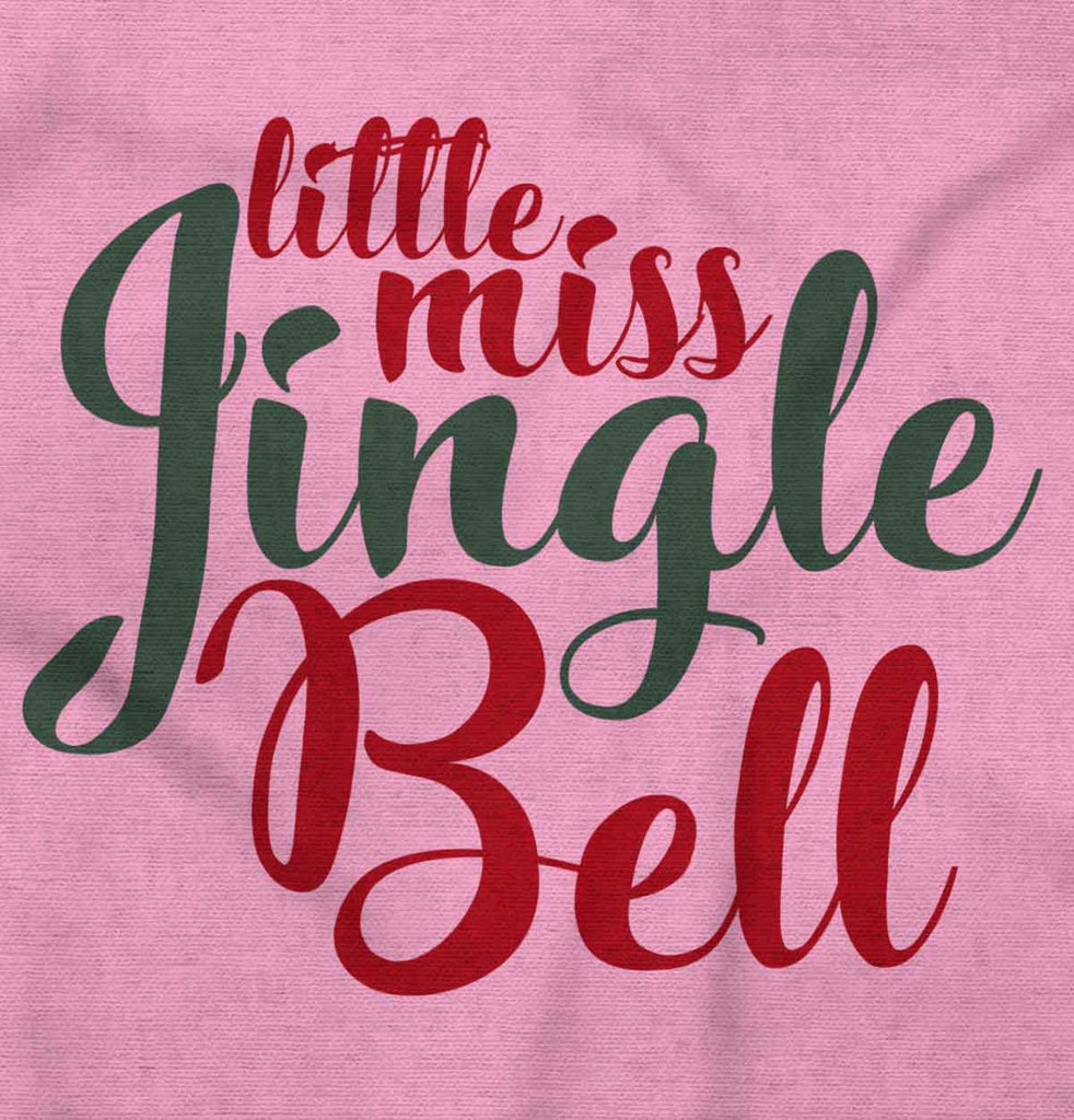 Little Miss Jingle Bell Infant Baby Bib-Direct To Garment Print-Brisco Baby