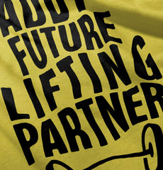 Lifting Partner Romper Bodysuit-Direct To Garment Print-Brisco Baby