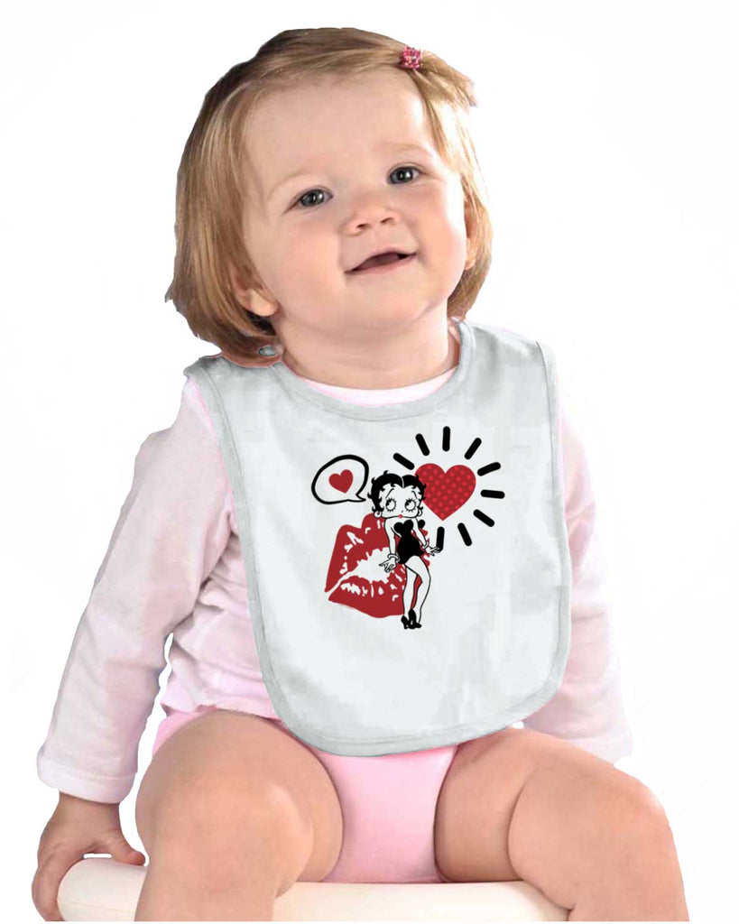 Cartoon Betty Infant Baby Bib-Direct To Garment Print-Brisco Baby