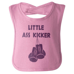 Little Ass Kicker Infant Baby Bib-Direct To Garment Print-Brisco Baby