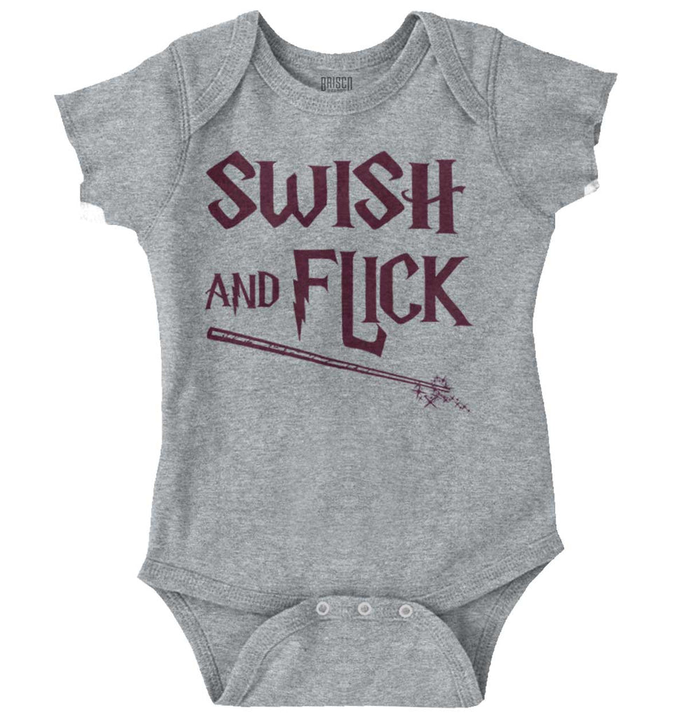 Swish And Flick Romper Bodysuit-Direct To Garment Print-Brisco Baby