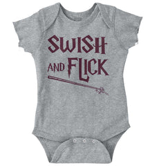 Swish And Flick Romper Bodysuit-Direct To Garment Print-Brisco Baby