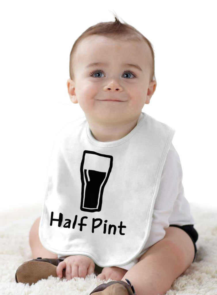 Half Pint Infant Baby Bib-Direct To Garment Print-Brisco Baby