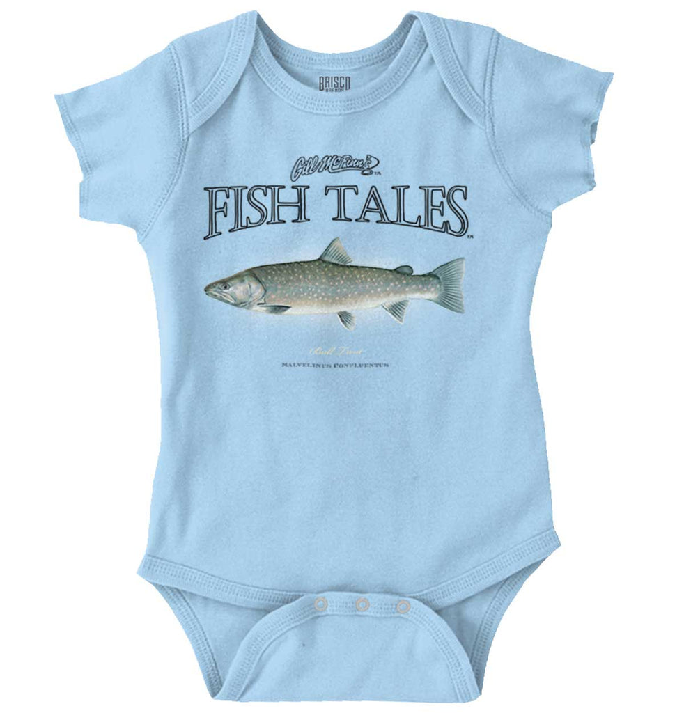 Bull Trout Romper Bodysuit-Direct To Garment Print-Brisco Baby