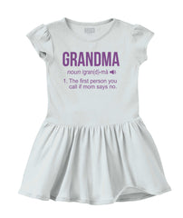 Grandma Solid Baby Infant Dress-Direct To Garment Print-Brisco Baby